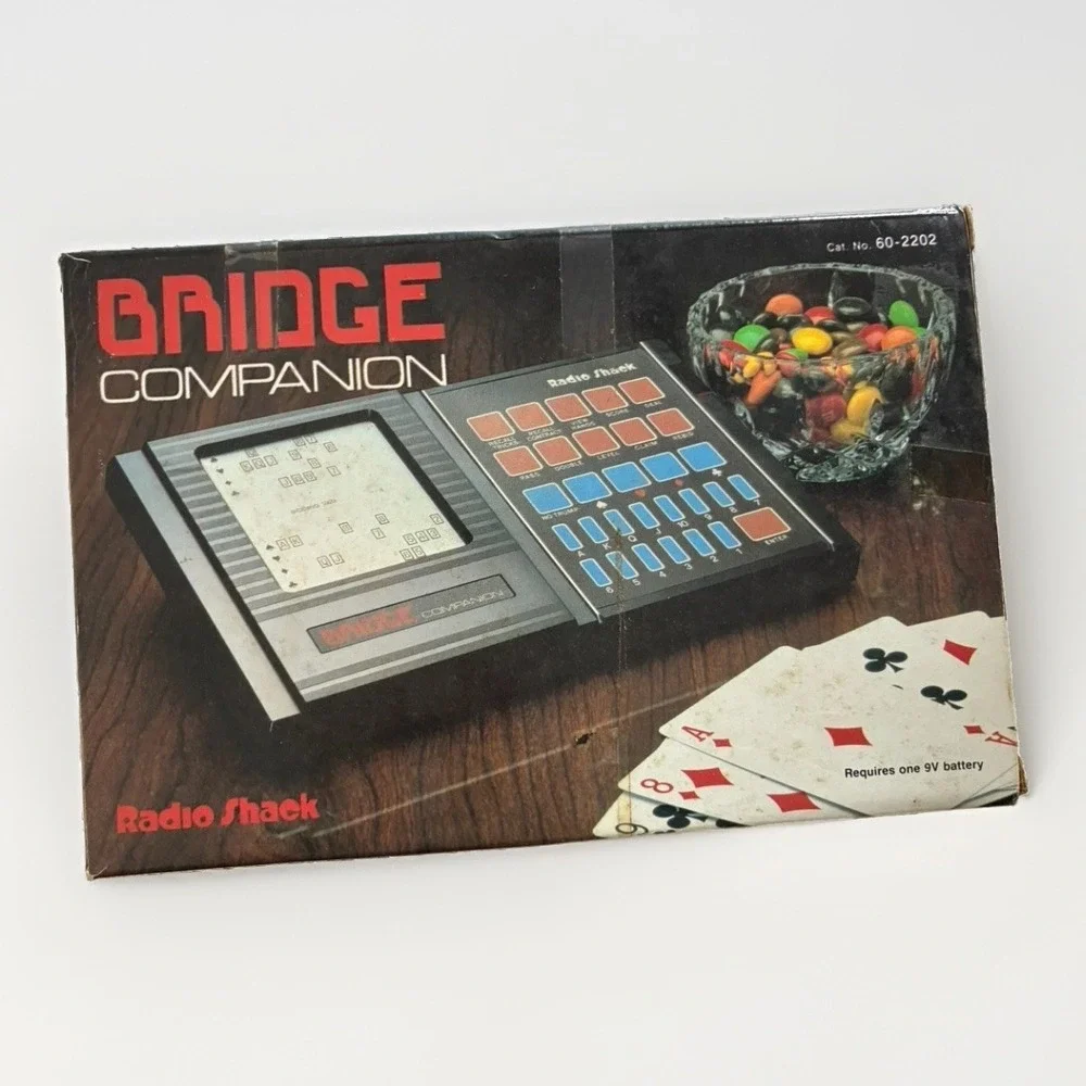 New In Box Radio Shack Bridge Companion Electronic Handheld Game Vintage Toy